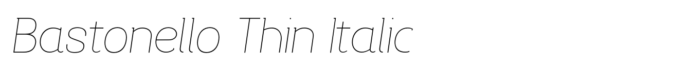 Bastonello Thin Italic image